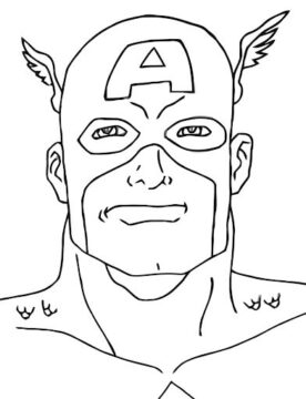 Dibujo de Jefe capitán América para Colorear