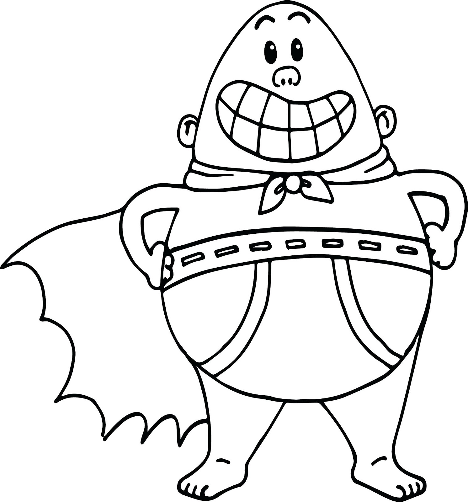 Dibujo de Capitán Calzoncillos para Colorear