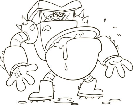Dibujo de El Inodoro Turbo para Colorear