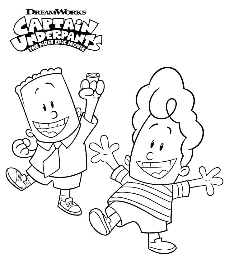 Dibujo de George y Harold para Colorear