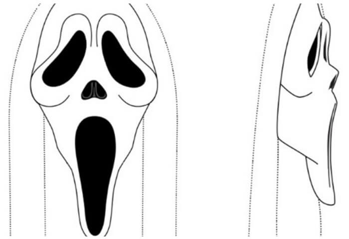 Dibujo de Buena Cara de Fantasma para Colorear
