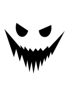 Dibujo de Ghostface Espeluznante para Colorear