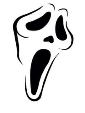 Dibujo de Increible Cara Fantasma para Colorear