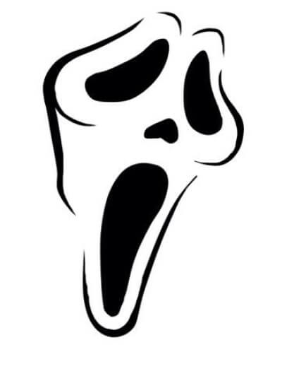 Dibujo de Increible Cara Fantasma para Colorear