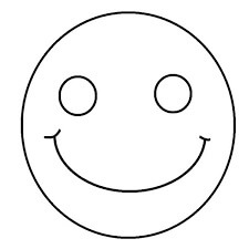 Dibujo de Buena Cara Sonriente para Colorear