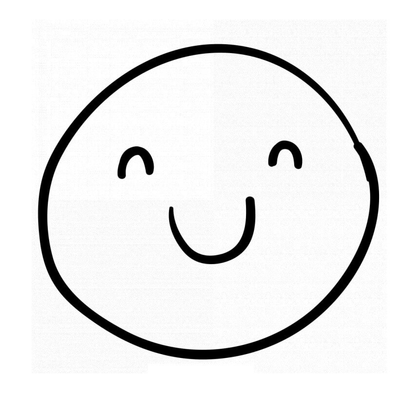 Dibujo de Cara Sonriente para Colorear