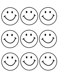 Dibujo de Ocho Cara Sonriente para Colorear
