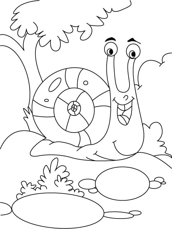 Dibujo de Caracol Reluciente para Colorear