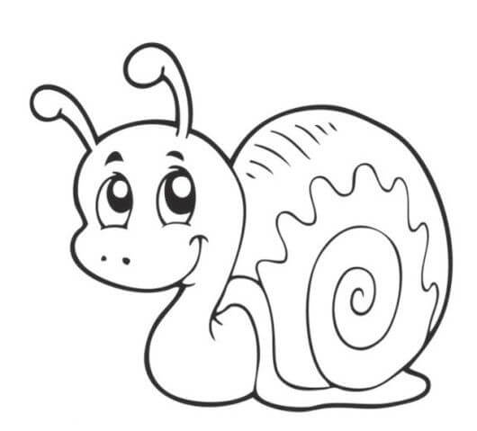 Dibujo de Impresionante Caracol para Colorear
