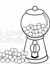 Dibujo de Amo los Dulces para Colorear