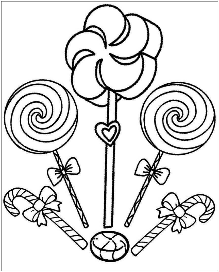 Dibujo de Caramelo Increble para Colorear