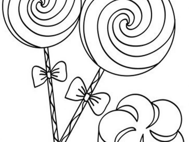 Dibujo de Caramelo Perfecto para Colorear