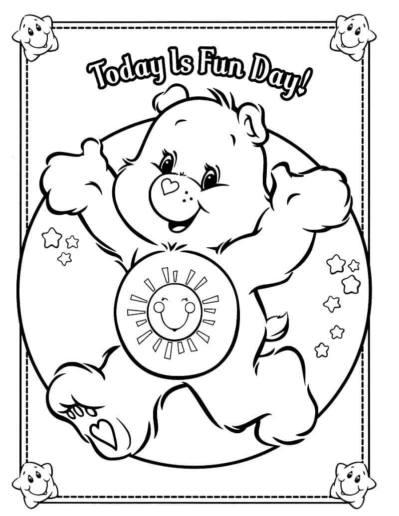Dibujo de Oso Divertido 1 para Colorear