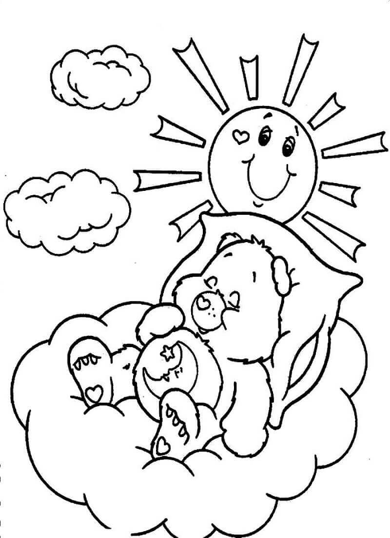 Dibujo de Oso Dulces Sueos para Colorear