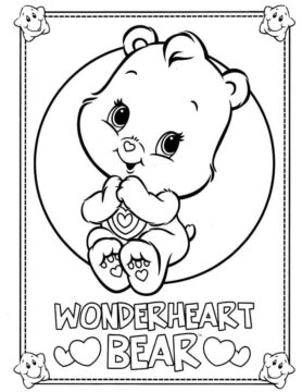Dibujo de Oso Wonderheart para Colorear