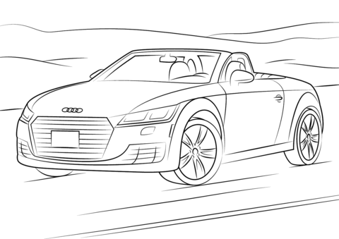 Dibujo de Audi Tt para Colorear
