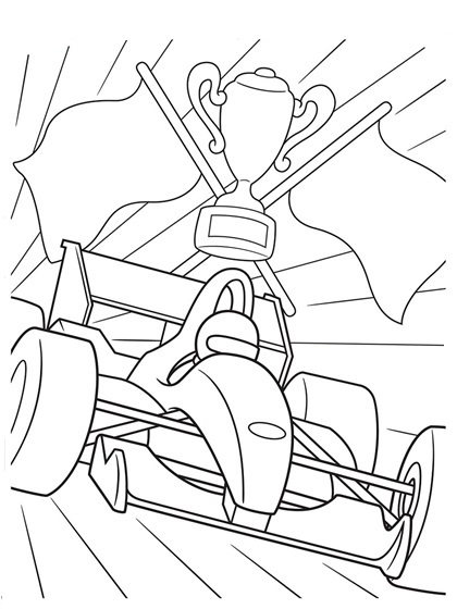 Dibujo de Fórmula 1 para Colorear