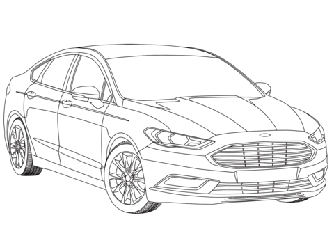 Dibujo de Mondeo Mk V para Colorear