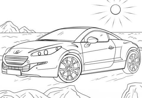 Dibujo de Peugeot Rc para Colorear