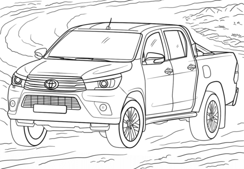 Dibujo de Toyota Hilux para Colorear