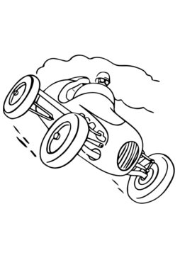 Dibujo de Un Coche de Carreras para Colorear