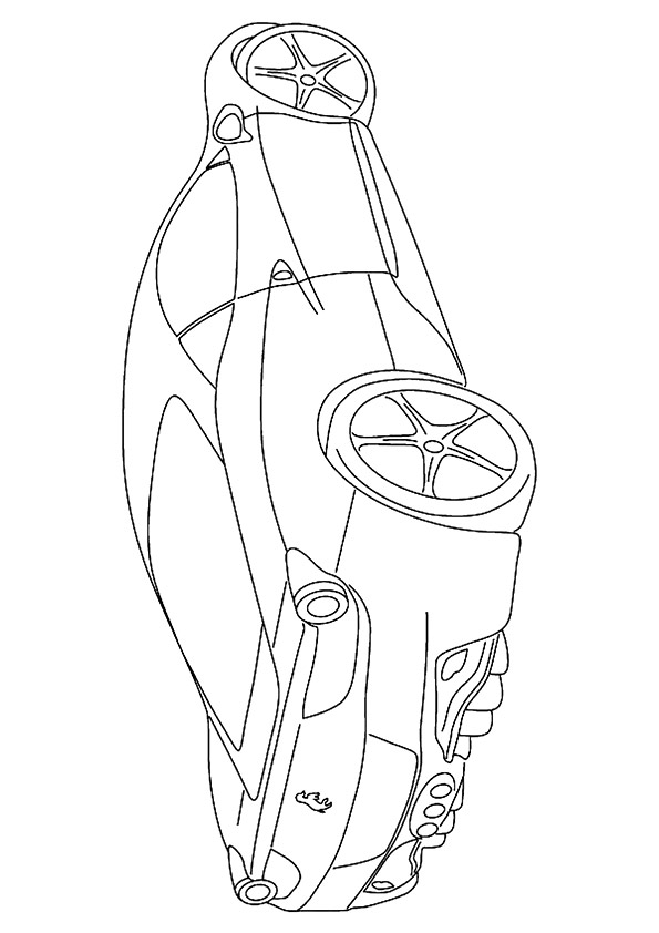 Dibujo de Un Coche de Transporte para Colorear