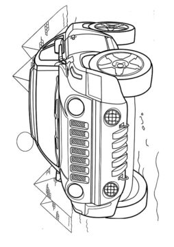 Dibujo de Un Muscle Car Farast para Colorear