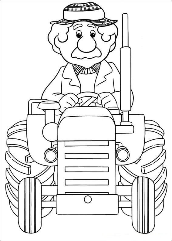 Dibujo de Buen Cartero Pat para Colorear