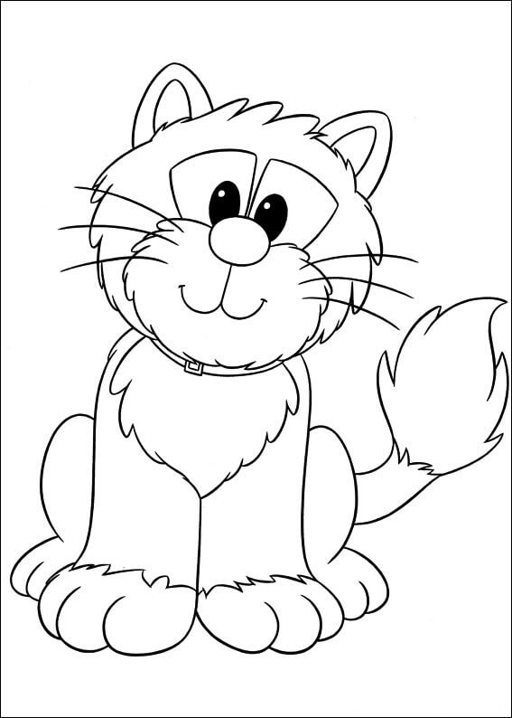 Dibujo de El Gato de Pat del Cartero para Colorear