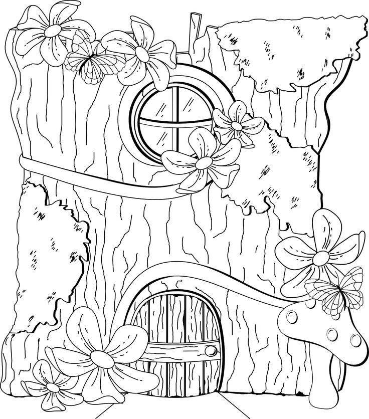 Dibujo de Casa en el Maletero para Colorear
