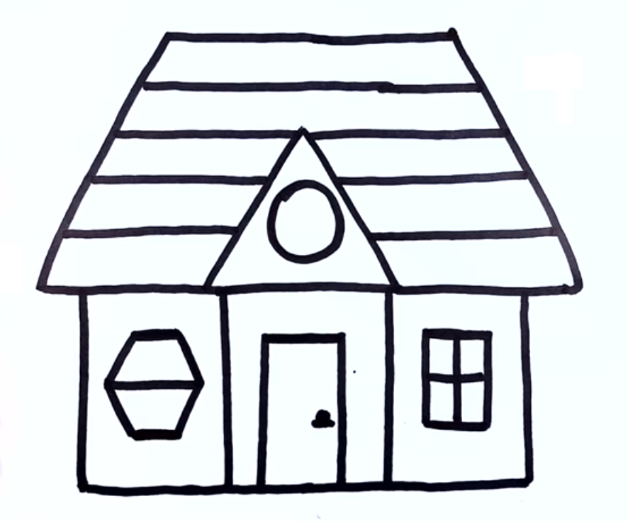 Dibujo de Un Brillo de la Casa para Colorear