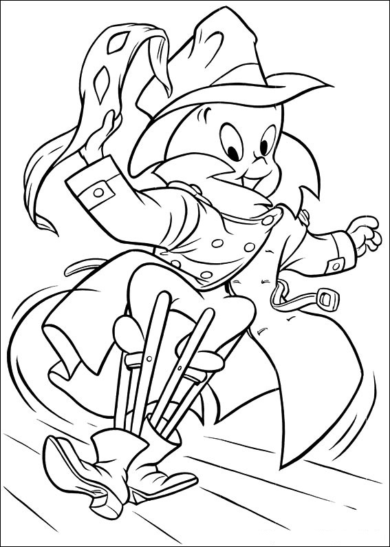 Dibujo de Casper Divertido para Colorear