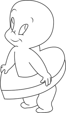 Dibujo de Lindo Casper para Colorear