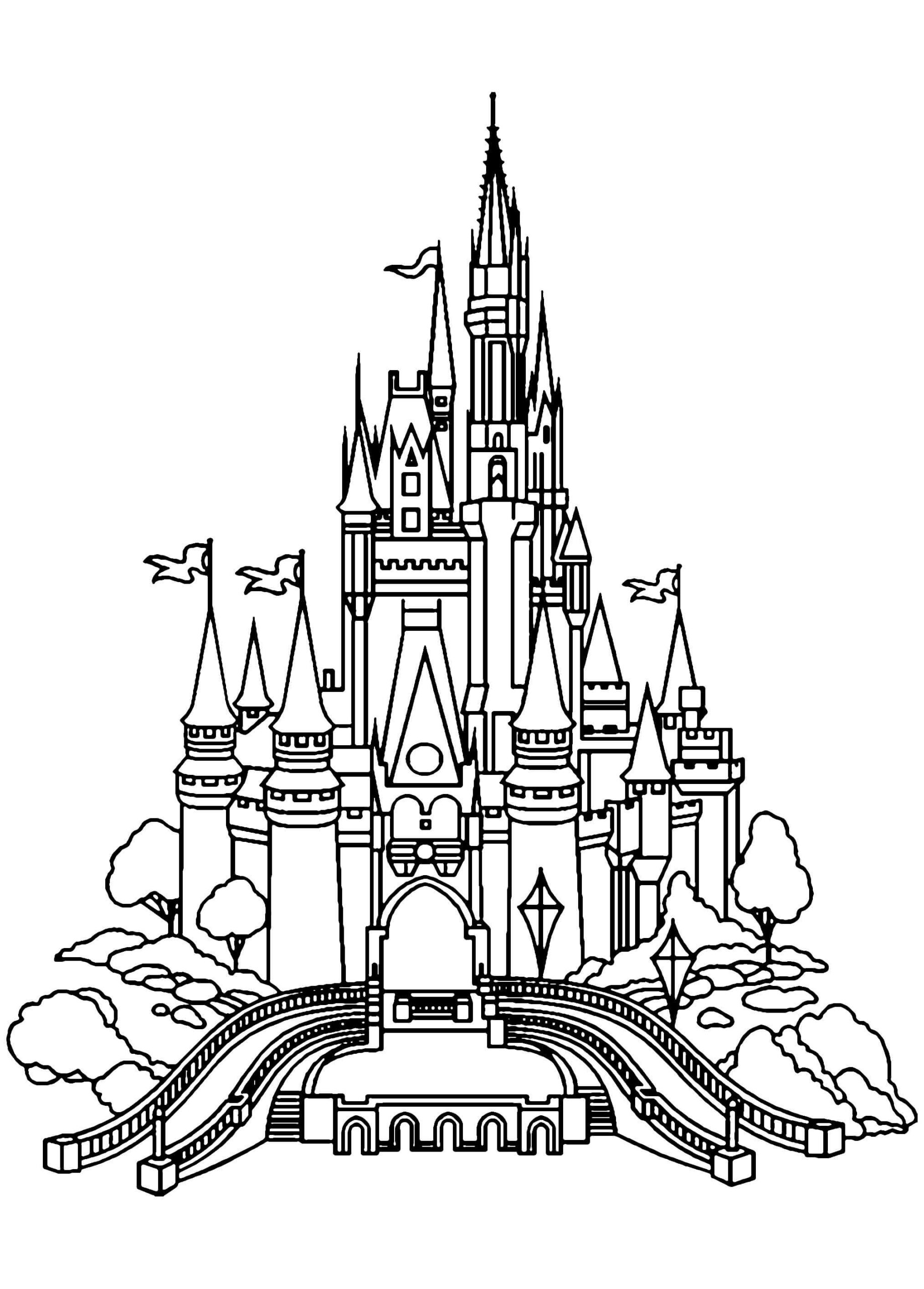 Dibujo de Castillo Increble Scaled para Colorear