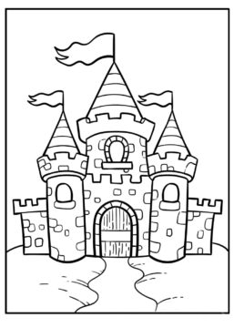 Dibujo de Lindo Castillo para Colorear