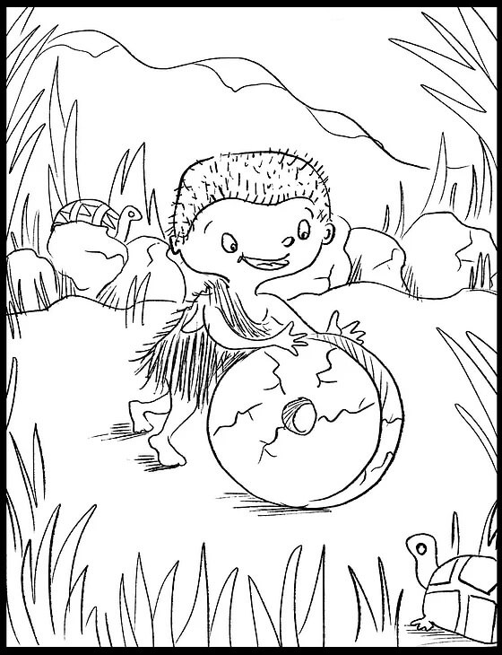 Dibujo de Buen Hombre de las Cavernas para Colorear