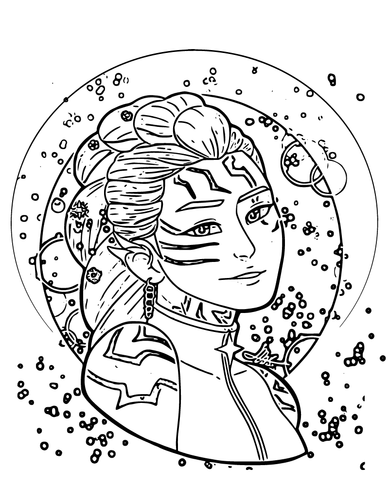 Dibujo de Imgi 11 Kpop Demon Hunters Rumi Coloring Page para Colorear