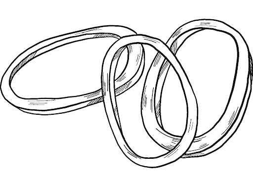 Dibujo de Aros de Cebolla para Colorear