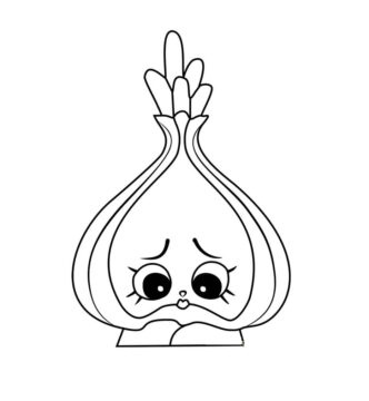 Dibujo de Hd Cebolla Triste para Colorear