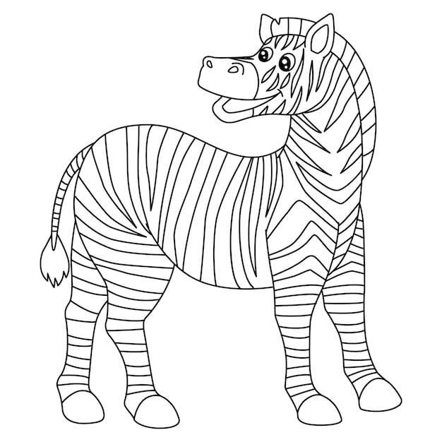 Dibujo de Bonito Cebra para Colorear