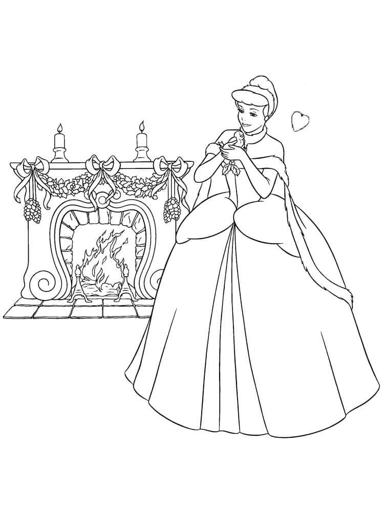 Dibujo de Cenicienta Perfecta para Colorear