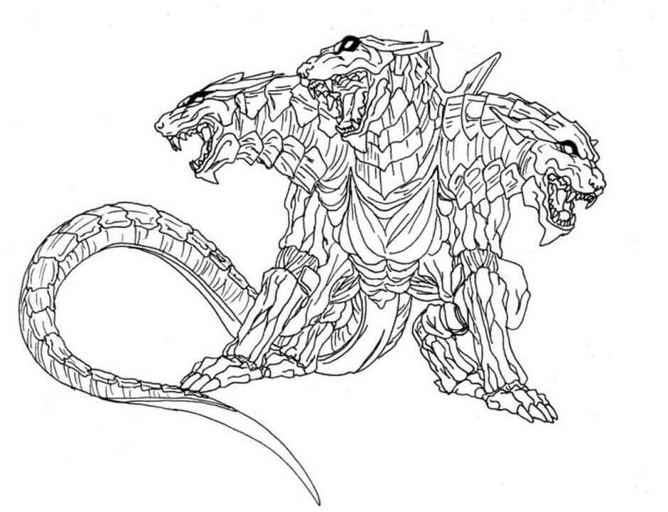 Dibujo de Cerbero 1 para Colorear