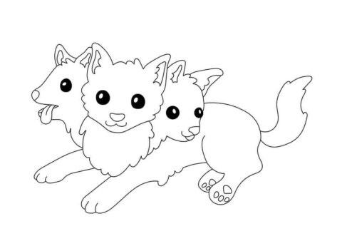 Dibujo de Encantador Cerbero para Colorear