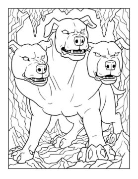Dibujo de Leyenda Cerberus para Colorear
