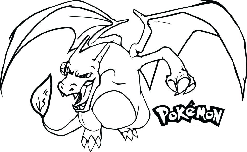 Dibujo de Ferocious Charizard para Colorear