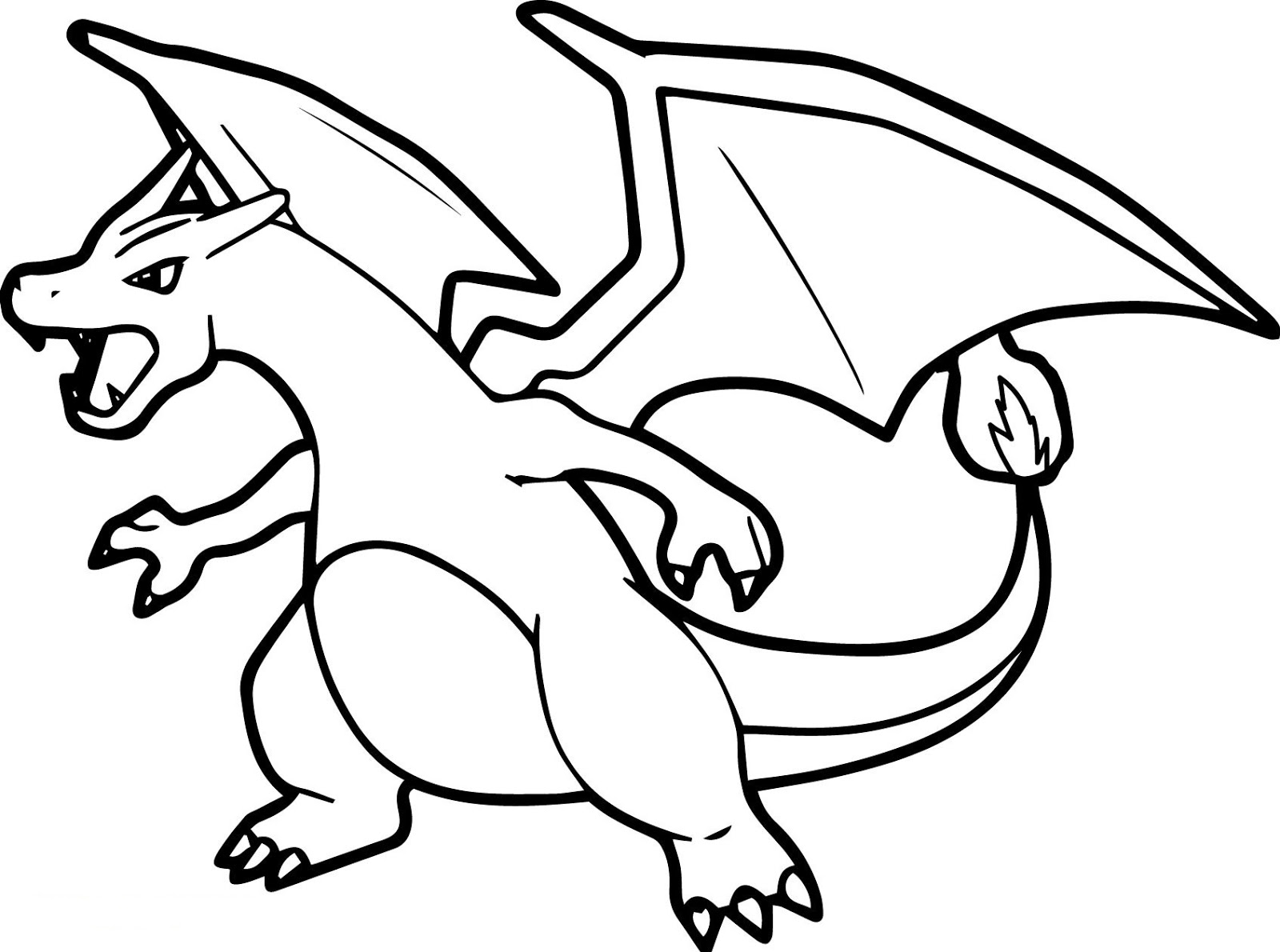 Dibujo de Charizard Pokémon para Colorear