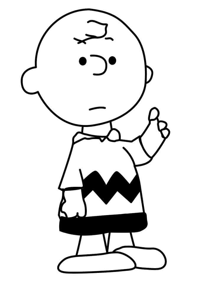 Dibujo de Charlie Brown 1 para Colorear