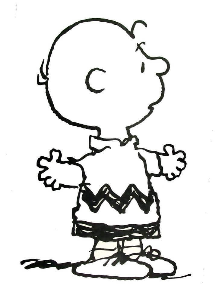 Dibujo de Charlie Brown 2 para Colorear