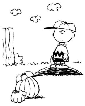 Dibujo de Solitario Charlie Brown para Colorear