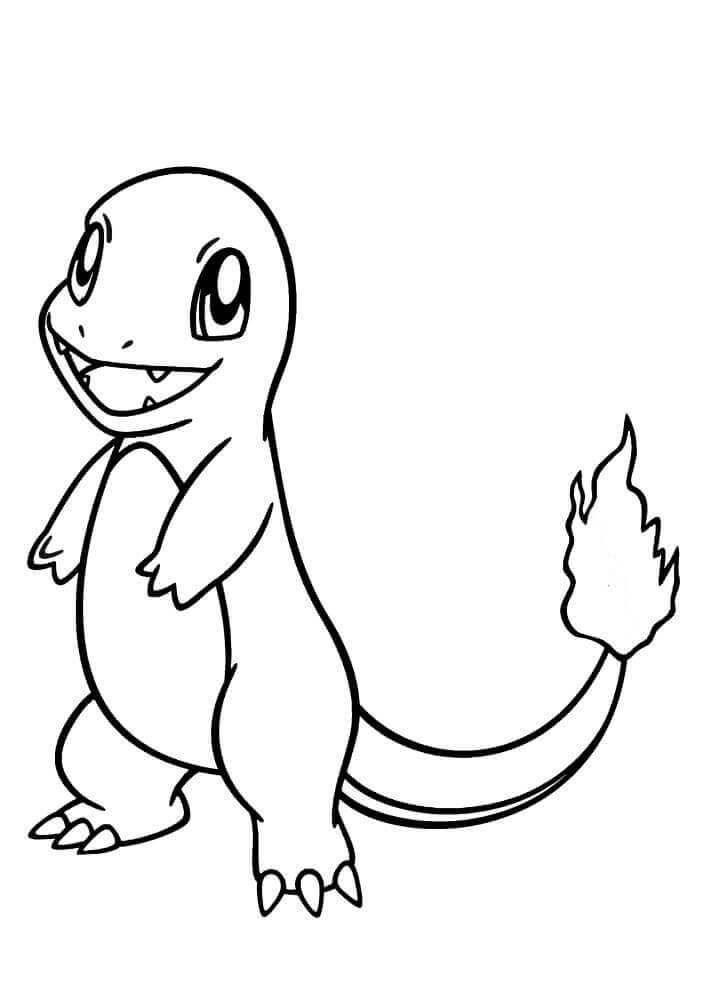 Dibujo de Charmander 1 para Colorear